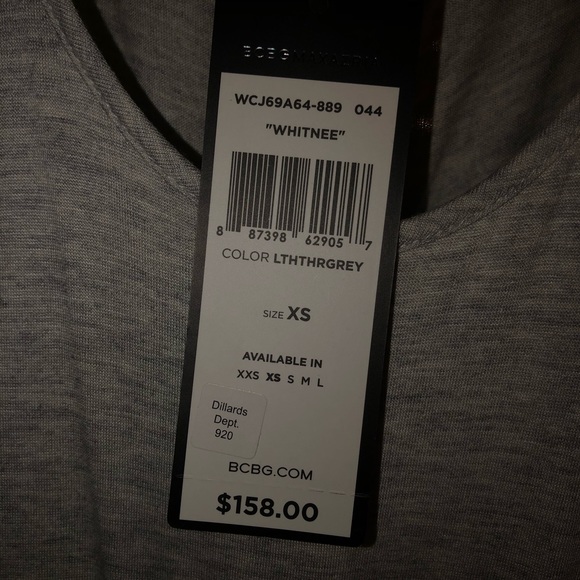 NWT BCBGMAXAZRIA Whitnee Double Twist Back Dress - Picture 5 of 6